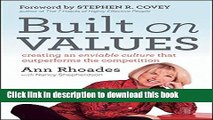 New Book Built on Values: Creating an Enviable Culture that Outperforms the Competition