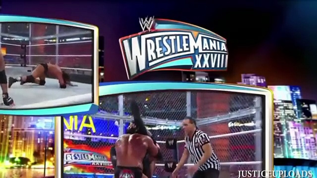 WWE Wrestlemania 28 Undertaker vs Triple H Hell In A Cell Match