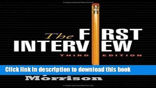 New Book The First Interview, Third Edition