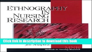 New Book Ethnography in Nursing Research