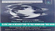 New Book New Directions in Global Economic Governance: Managing Globalisation in the Twenty-First