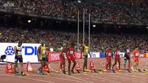 Usain Bolt beats Justin Gatlin 100m Final (Usain Bolt Wins 100m) World Championships Beijing 2015(380)