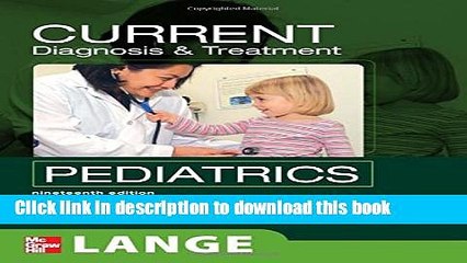 New Book CURRENT Diagnosis and Treatment Pediatrics, Nineteenth Edition