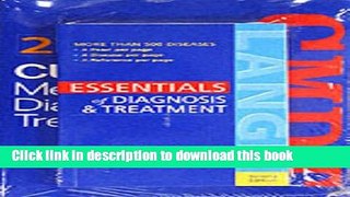 Collection Book Current Medical Diagnosis   Treatment 2004 Value Pack