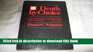 New Book Death by Choice