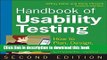 New Book Handbook of Usability Testing: How to Plan, Design, and Conduct Effective Tests