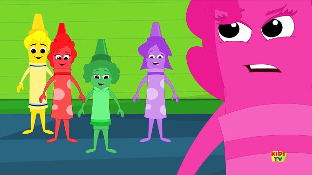 five little crayons jumping on the bed | crayons colors song | learn colors | nursery rhymes