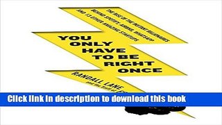 [PDF] You Only Have to Be Right Once: The Rise of the Instant Billionaires Behind Spotify, Airbnb,