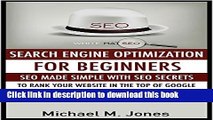 [New] EBook SEO: Search Engine Optimization for beginners - SEO made simple with SEO secrets to