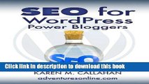 [New] EBook SEO for WordPress Power Bloggers Free Download