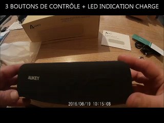 Download Video: enceinte portable bluetooth 2x 3 Watts AUKEY SM-K7