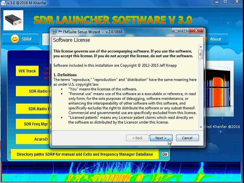 SDR Launcher Software v 3.0