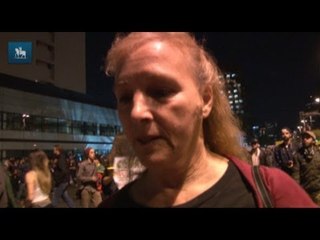 Mulher ferida no ato da última quinta-feira volta para a nova manifestação