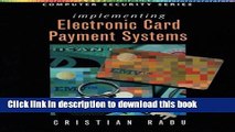 [PDF] Implementing Electronic Card Payment Systems (Artech House Computer Security Series) Popular