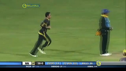 Cricket - Imran Nazir's Monster SIX off Ajmal in SLPL 2012
