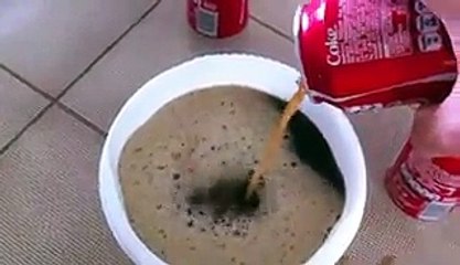 Un oeuf dans du coca pendant un ans