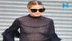 Olivia Palermo leaves only in sheer
