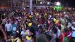 Jamaicans celebrate Usain Bolt's Olympic triple treble