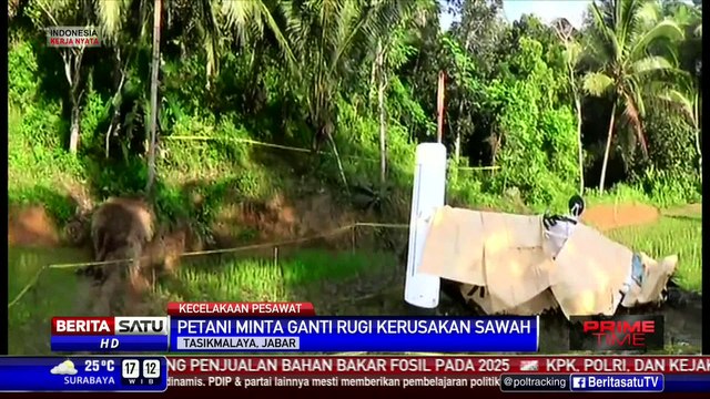 Pemilik Lahan yang Kejatuhan Pesawat Tuntut Ganti Rugi