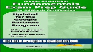 [New] EBook Google Advertising Fundamentals Exam Prep Guide for AdWords Certification