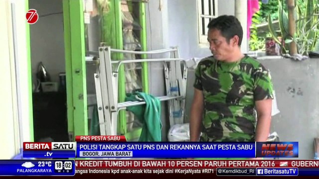 Polisi Tangkap PNS Bogor Asyik Berpesta Sabu