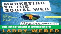[New] EBook Marketing to the Social Web: How Digital Customer Communities Build Your Business Free