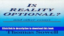 [PDF] Is Reality Optional?: And Other Essays (Hoover Institution Press Publication) Full Online
