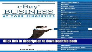 [New] PDF eBay Business at Your Fingertips Free Books