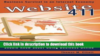 [New] EBook Website 411: Business Survival in an Internet Economy Free Books
