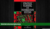 READ book  Strategic Planning for Information Systems (John Wiley Series in Information Systems)