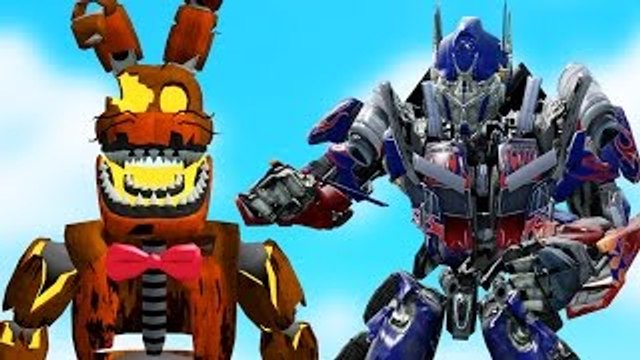 ANIMATRONICS vs TRANSFORMERS! (Gmod FNAF Sandbox Funny Moments) Garrys Mod