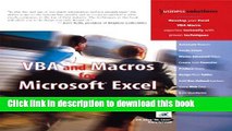 [New] EBook VBA and Macros for Microsoft Excel Free Books