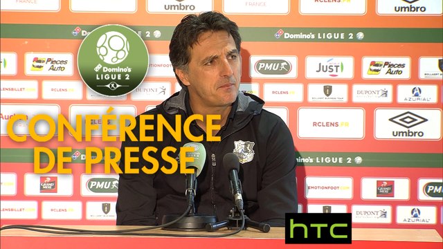 Conférence de presse RC Lens - Amiens SC (0-1) : Alain CASANOVA (RCL) - Christophe PELISSIER (ASC) - 2016/2017