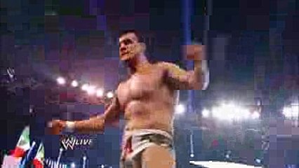 Batista attacks Alberto Del Rio - WWE  Raw