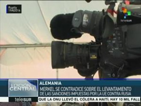Alemania se contradice sobre levantamiento de sanciones contra Rusia