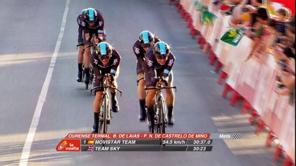 05 KM a meta / to go - Etapa 1 (termal. B. de Laias / Castrelo de Miño) - La Vuelta a España 2016