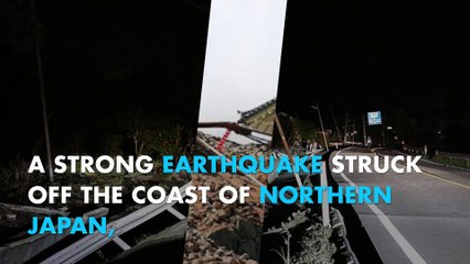 Strong 6.0 earthquake hits northern Japan
