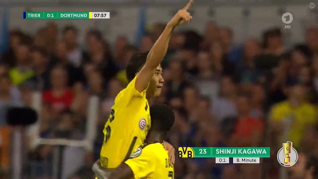 0-1 Shinji Kagawa Goal HD - Eintracht Trier 0-1 Borussia Dortmund 22.08.2016 HD