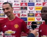 Zlatan Ibrahimovic and Paul pogba funny moment Interview