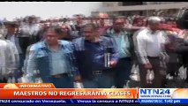Maestros del CNTE anuncian que no regresarán a clases hasta que se apruebe la reforma educativa en México