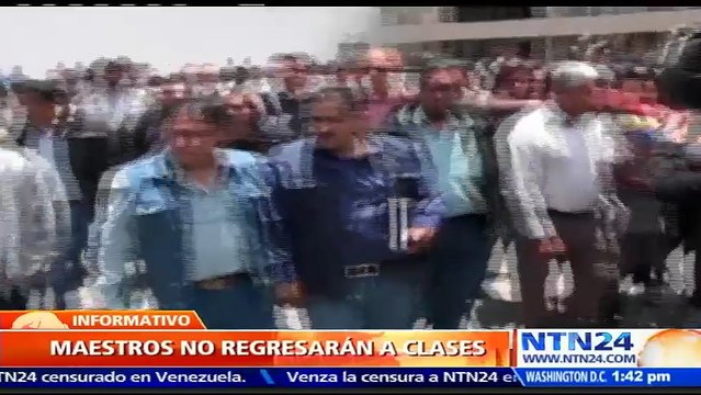 Maestros del CNTE anuncian que no regresarán a clases hasta que se apruebe la reforma educativa en México