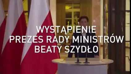 Premier Beata Szydło wystąpienie