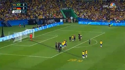 Neymar Goal HD - Brazil 1-0 Germany - 20-08-2016