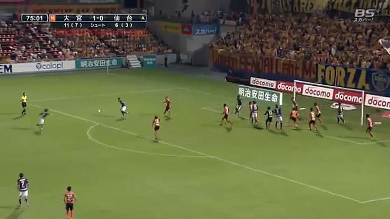 Omiya 1:1 Sendai  (20 August 2016 J League)