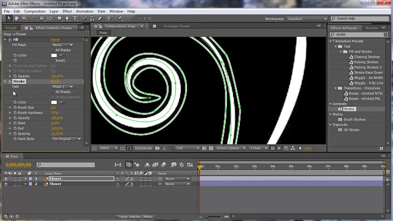 Анимация узора в After Effects.