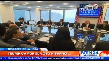 Donald Trump crea grupo de asesores hispanos en un intento de impulsar su baja popularidad