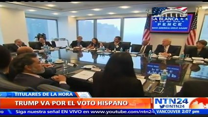 Descargar video: Donald Trump crea grupo de asesores hispanos en un intento de impulsar su baja popularidad