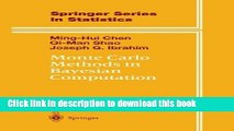 [PDF] Monte Carlo Methods in Bayesian Computation (Springer Series in Statistics) Full Colection