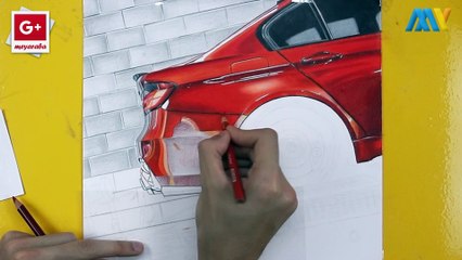 Amazing Car Drawing | BMW M3