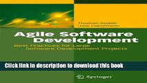 [New] EBook Agile Software Development: Best Practices for Large Software Development Projects